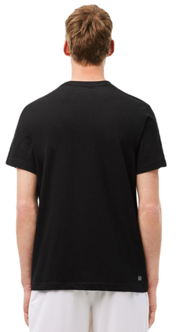 Мужская теннисная футболка Lacoste x Daniil Medvedev - черный