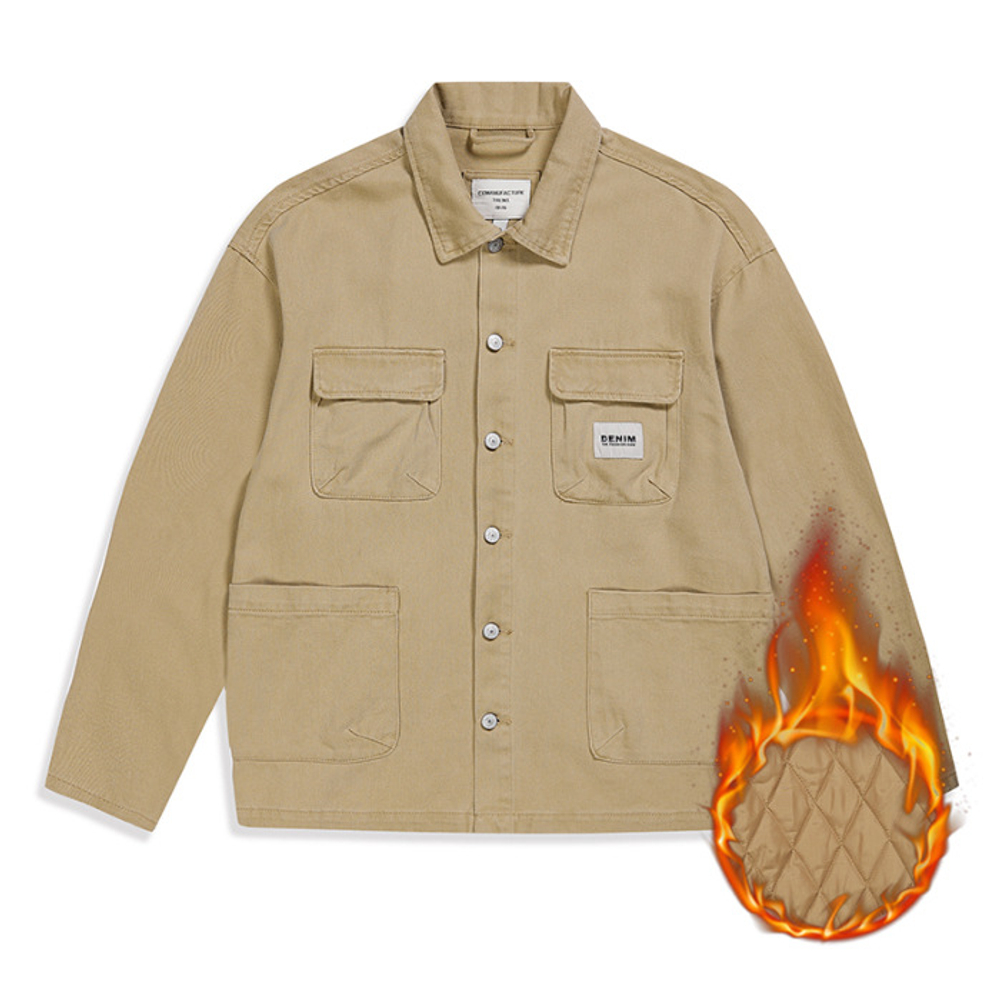 Джинсовая куртка в американском стиле в стиле ретро от GELANLU  STYDIO