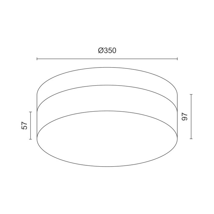 Накладной светодиодный светильник Ledron DLC73029/30W Wood Bl 3000K