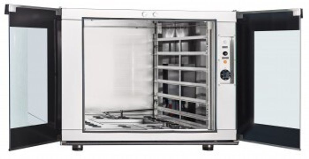 21000002843 Абат Шкаф расстоечный ШРТ-12М (6 уровней 600х800 / каждый уровень 2х600х400 мм / под конвекц.печи КЭП-4ПМ, КЭП-6, КЭП-10, камера-нерж. без противней) клапан подачи воды в ванну, вся нерж.