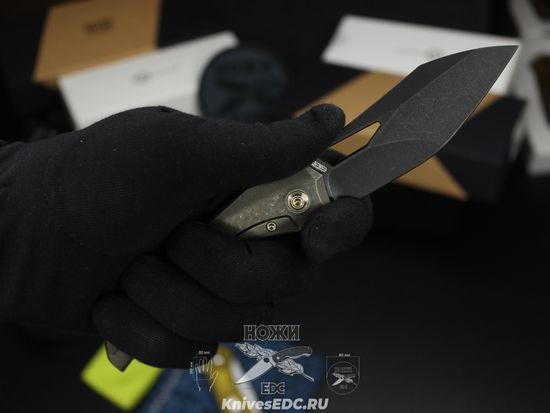 Нож складной WE Knife Ignio WE22042B-2 сталь клинка CPM-20CV, рукоять титан