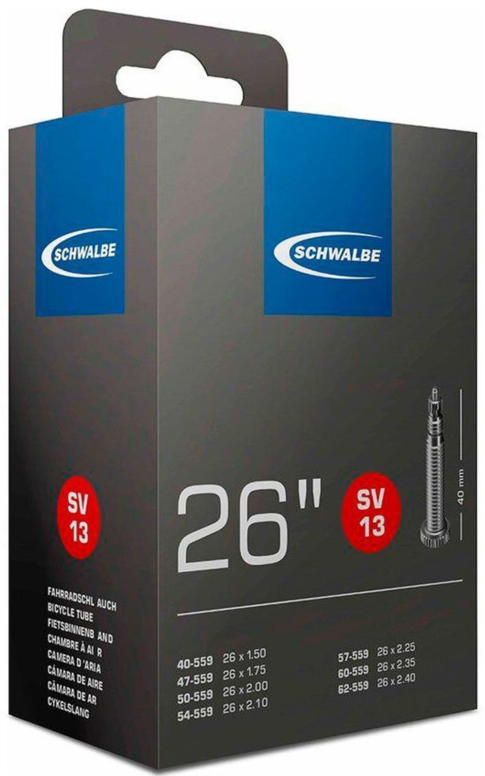 Камера 26" (40/62x559) Schwalbe SV13 40mm VM