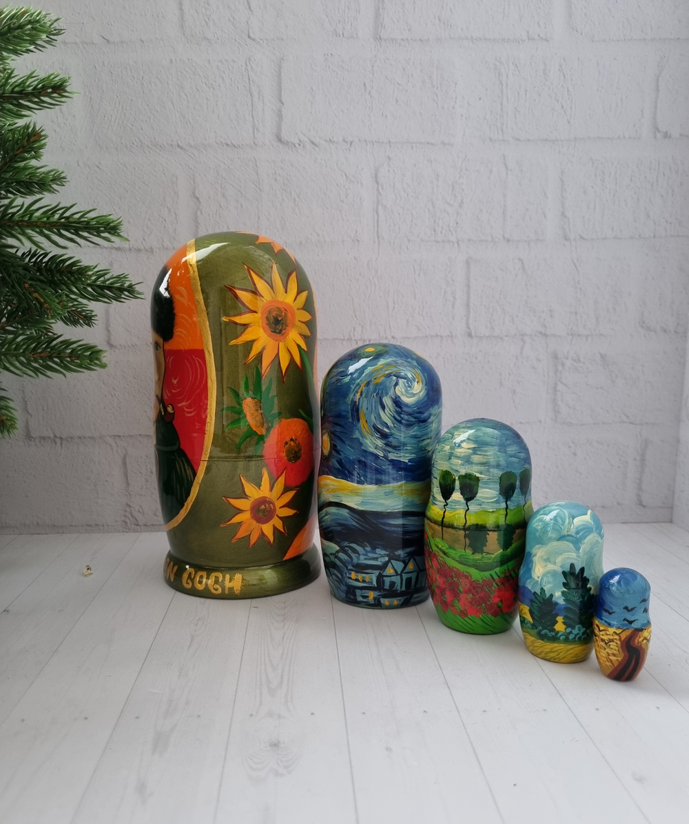 Матрёшка 5м 18см "Ван Гог" портретная