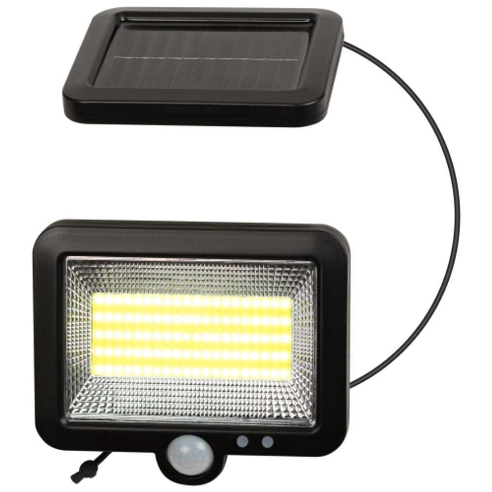 Светильник уличный ЭРА ERAFS025 - 01C фасадный сплит-прожектор на солнечной батарее холодный белый 100 COB LED | Садовые фасадные светильники