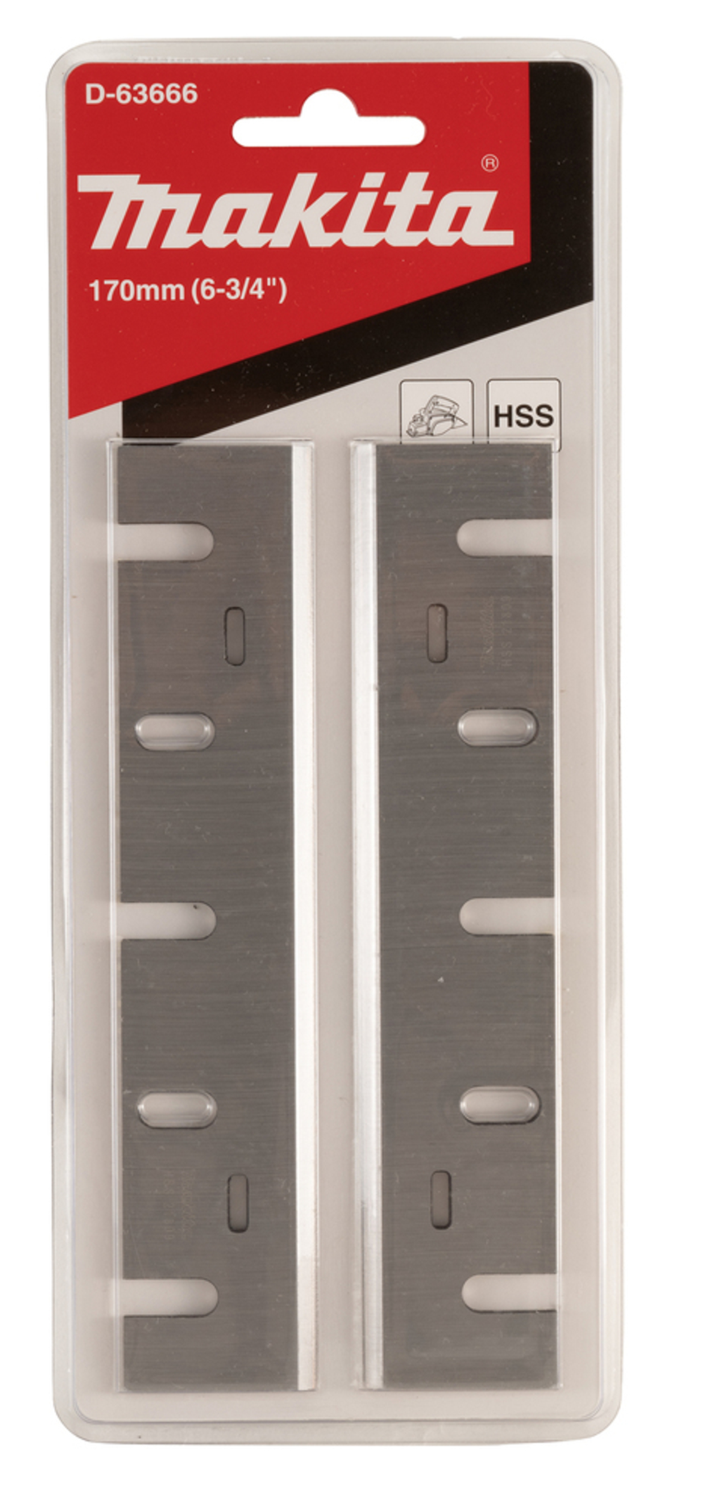 Нож HSS, 170 мм, широкий, 2 шт., для 1806B Makita D-63666 HSS 170 мм 2 шт.