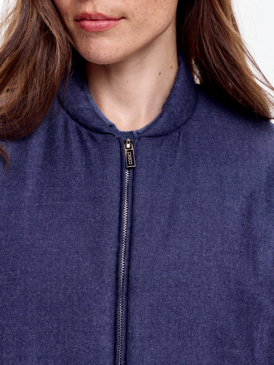 Жилет на молнии из шерсти