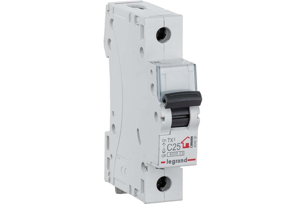 Автоматический выключатель C25A 1П 6000 Tx3 Legrand
