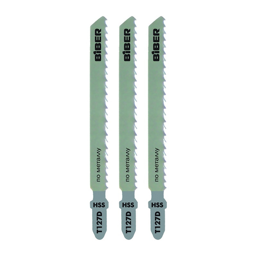 БИБЕР 85280 Полотна п/метал для эл. лобз. 74/3мм быстр. рез Т127D 3шт(25/200)