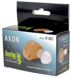 Axon K-80 Усилитель звука внутриушной / Усилитель слуха / Слуховой аппарат