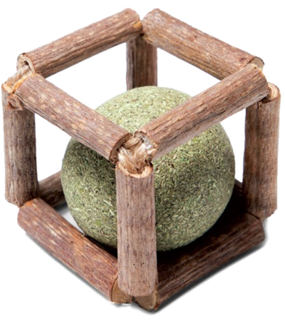 Игрушка для кошек из мататаби "Куб с кошачьей мятой", 40мм, серия Natural, Triol