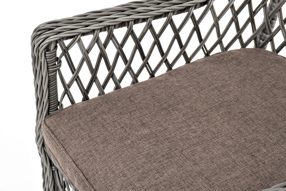 "Эспрессо–80 L" обеденная группа плетеная, цвет графит