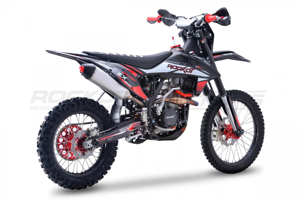 Мотоцикл эндуро ROCKOT ZX300 Red Fury (300сс, 177ММ, 21/18) Version 2022