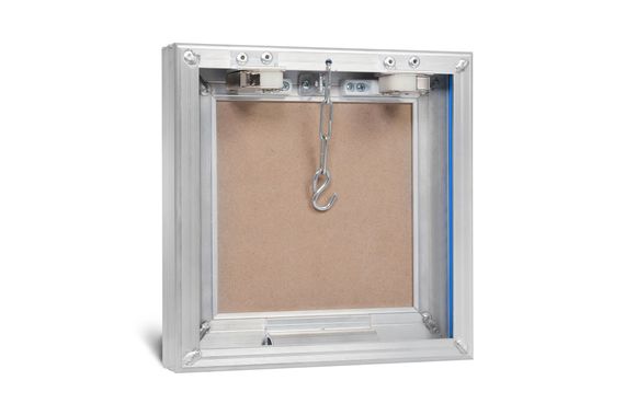 Люк под плитку Базис 400х200 мм (ШxВ, 40х20 см) со съемной дверцей и уплотнителем, алюминиевый