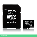 Карта памяти Silicon-Power Elite microSDXC UHS-I 128 GB (SP128GBSTXBU1V10SP)