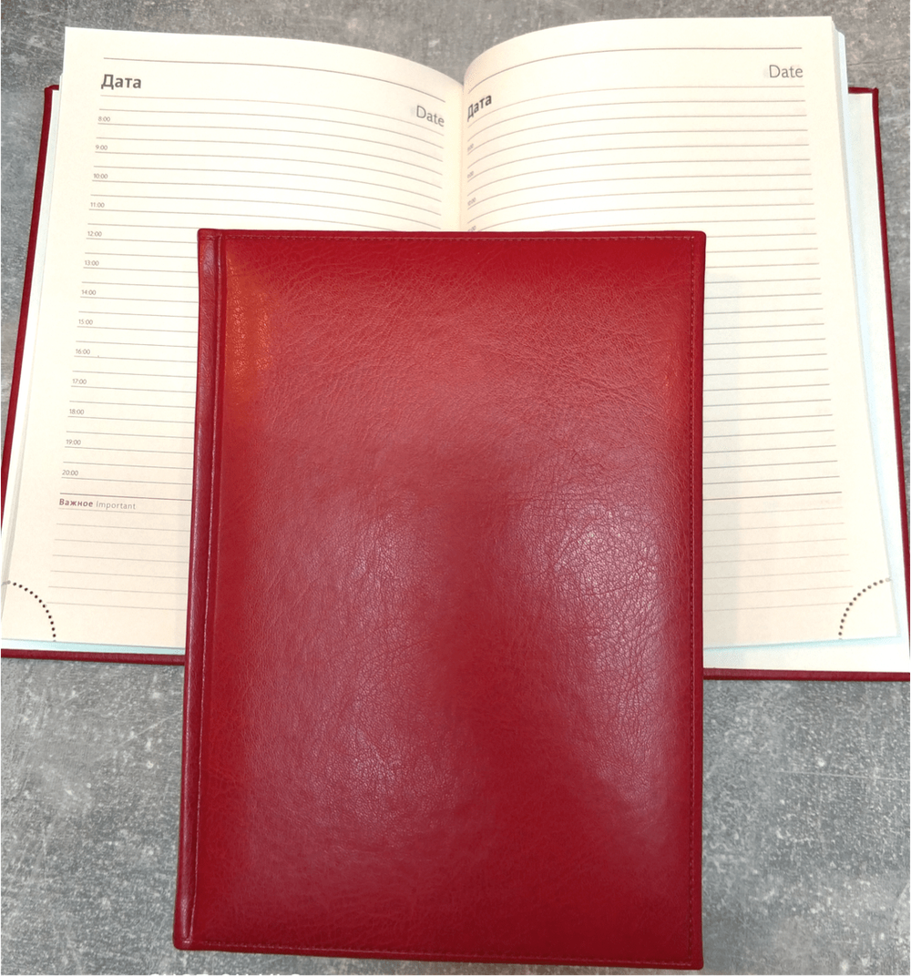 Ежедневник Sherwood кремовая бумага Красный