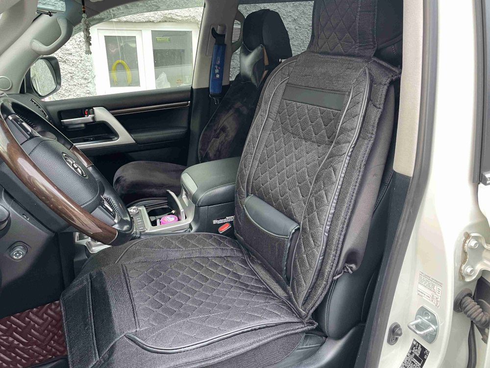 Комфорт (Черный) / Чехол для переднего сиденья с подголовником, универсальный, без комплекта, серия: а-комфорт, (за 1 шт.) =