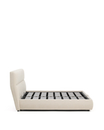 Кровать Dafra бежевого цвета из шенилла с ящиком для хранения 180 х 200 см