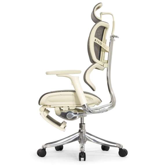 Кресло EXPERT 2 FLY RFYM 01 G (сидение MAX с подножкой, подлокотник 6D(360), сетка сер/каркас светл)