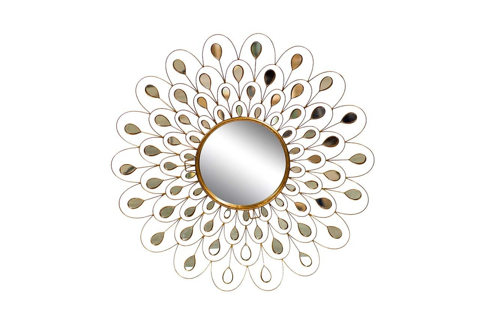 Зеркало настенное металлическое Garda Decor OA-5838 вид спереди