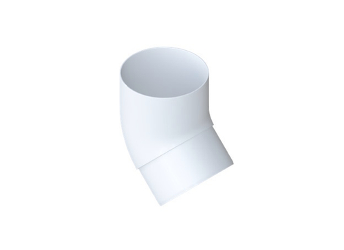 Колено трубы 45° Элит Белый