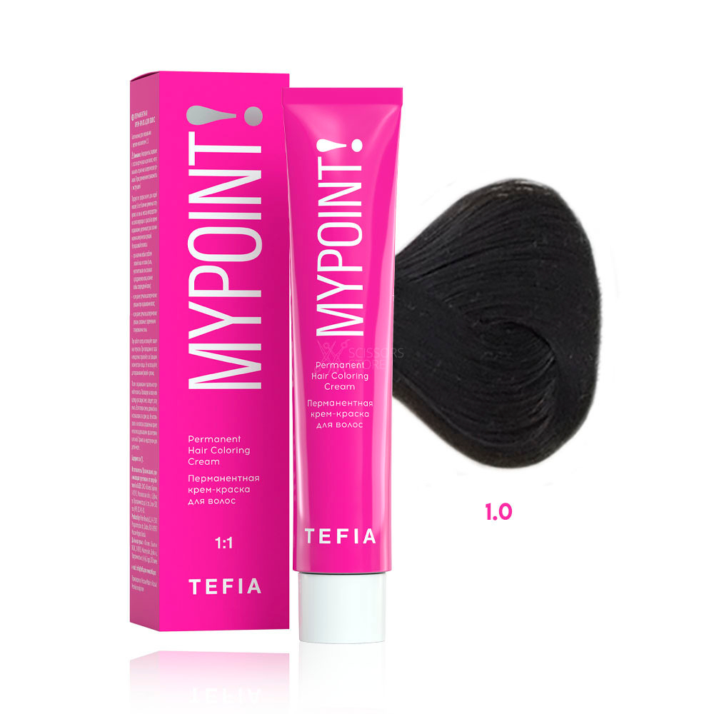 TEFIA Перманентная крем-краска для волос MYPOINT 60мл