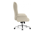 Офисное кресло Woodville Oxford ivory, ножки хром