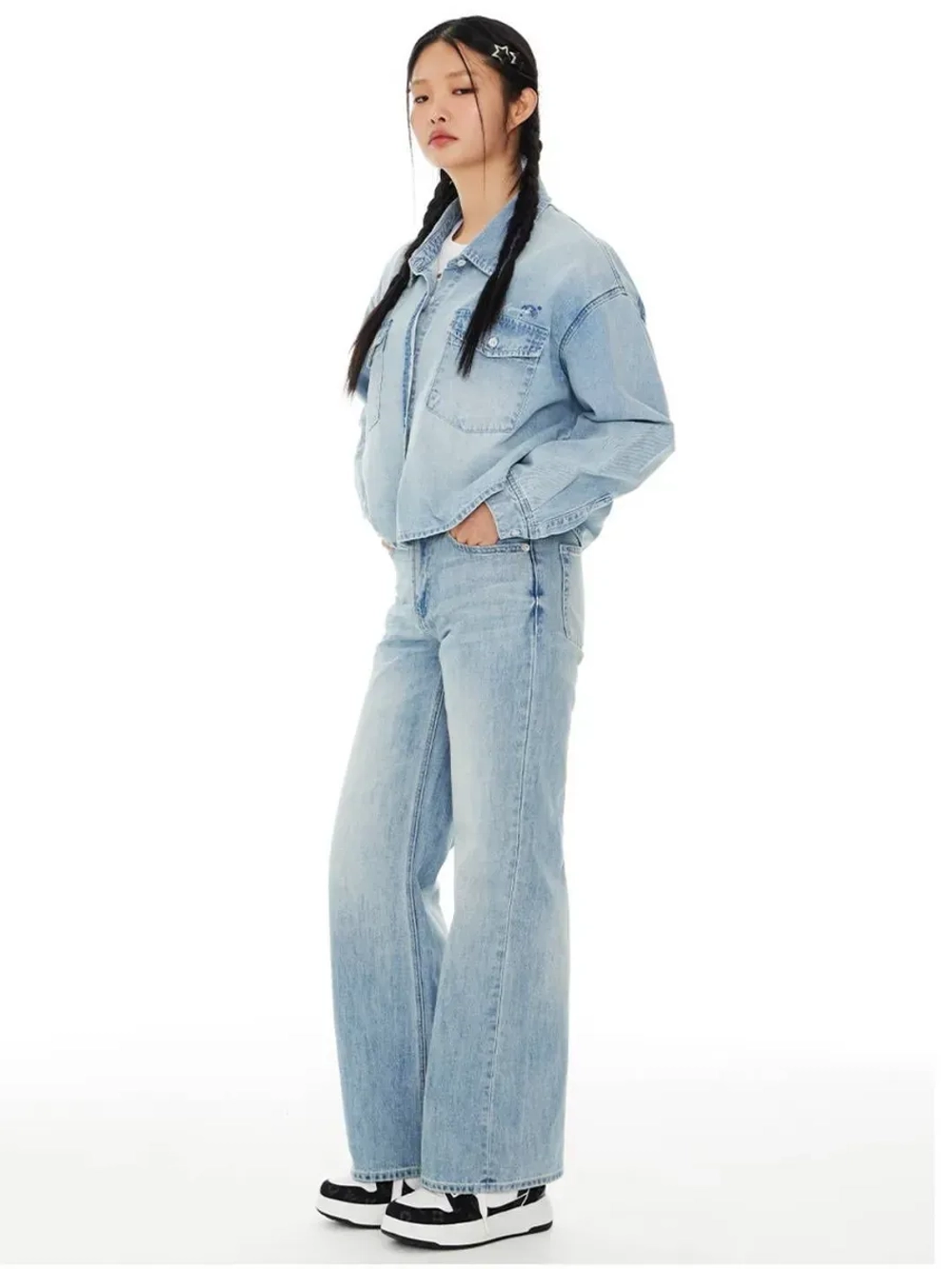 Джинсовые брюки