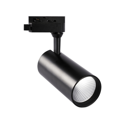 ULB-Q276 25W-3000К BLACK Светильник-прожектор светодиодный трековый. 2200 Лм. Теплый белый свет 3000К. Корпус черный. ТМ Volpe.