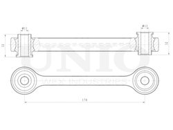 Стойка стабилизатора передняя UNIO SSP-50238