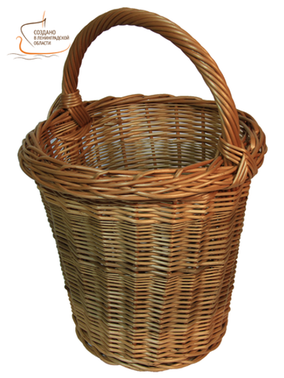 Корзина плетеная круглая, вместимость 5,5 л