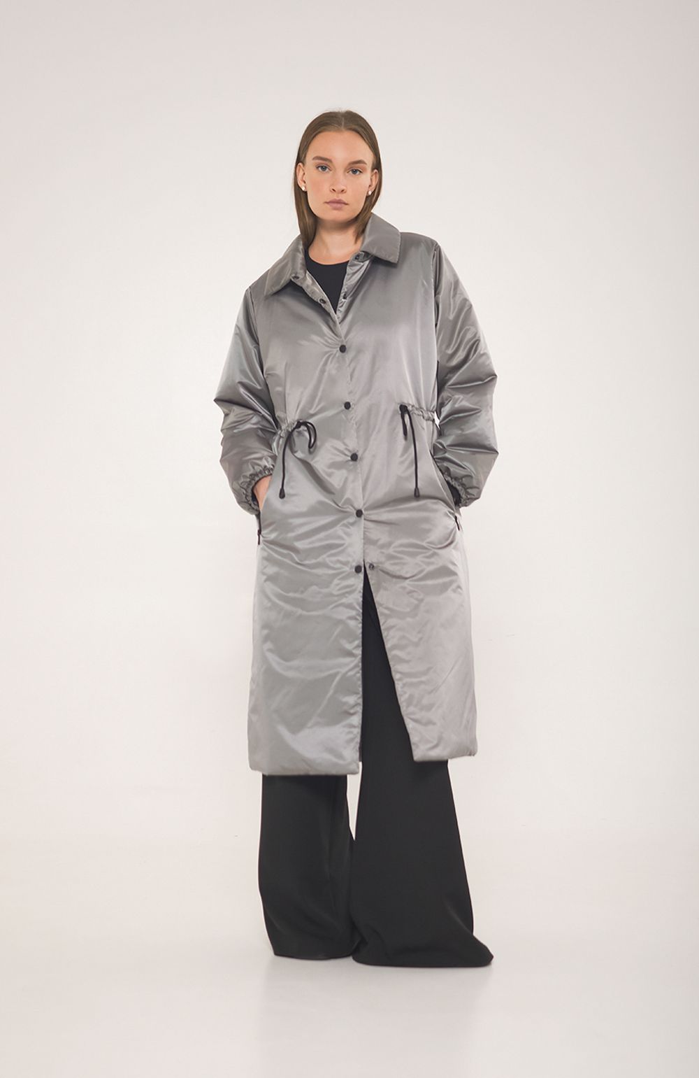 Парка-плащ Alexandra Talalay AW012 серый
