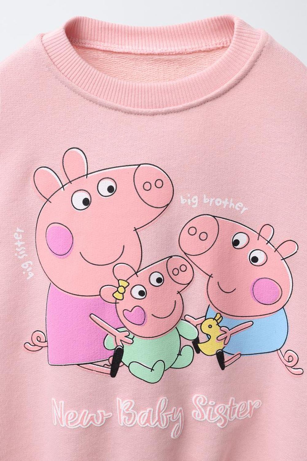 ZARA КОМПЛЕКТ: ТОЛСТОВКА И ЛЕГГИНСЫ PEPPA PIG ™, РОЗОВЫЙ