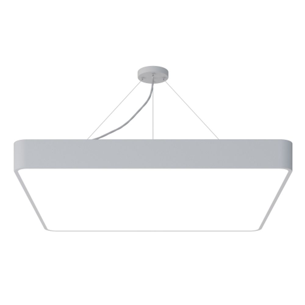 Светильник LED ЭРА Geometria SPO-164-W-40K-110 Quadro 110Вт 4000К 10500Лм IP40 800*800*80 белый подвесной | Декоративные светильники Geometria
