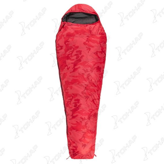 Спальный мешок пуховый PREMIER 210х80см (t-20C) красный (PR-SB-210x80-R)