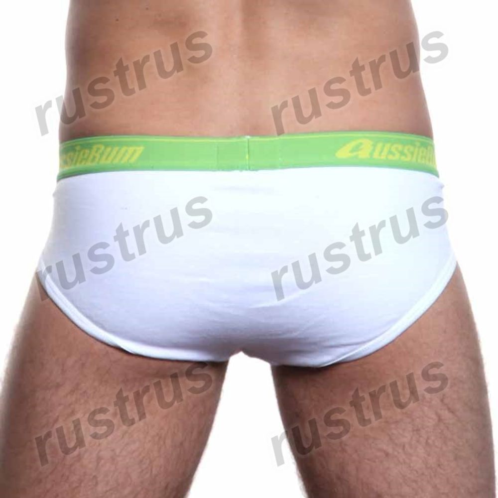 Мужские трусы брифы белые Aussiebum Австралия AB00067