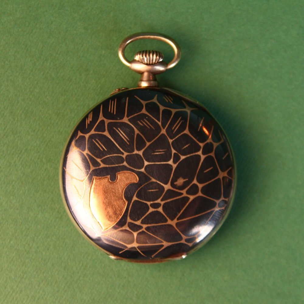 Серебряные карманные часы Remontoir Cylindre