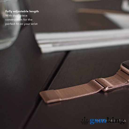 Uniq DANTE Milanese Loop for Apple Watch 42|44|45mm Marine Rose Gold