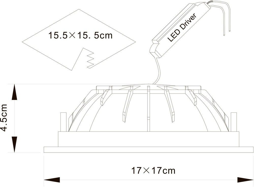Встраиваемый светильник Arte Lamp