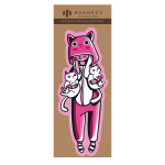 Закладка для книг фигур. 57x140мм. мелован.картон 320г/м², фигур.вырубка "Кигуруми" (Феникс+)