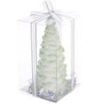 Свеча новогодняя «Пушистая елочка» 7*7*12см, Зеленый
