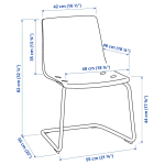 Стол и 6 стульев - IKEA EKEDALEN/TOBIAS/ ЭКЕДАЛЕН/ТОБИАС ИКЕА, 180х240х90 см, белый