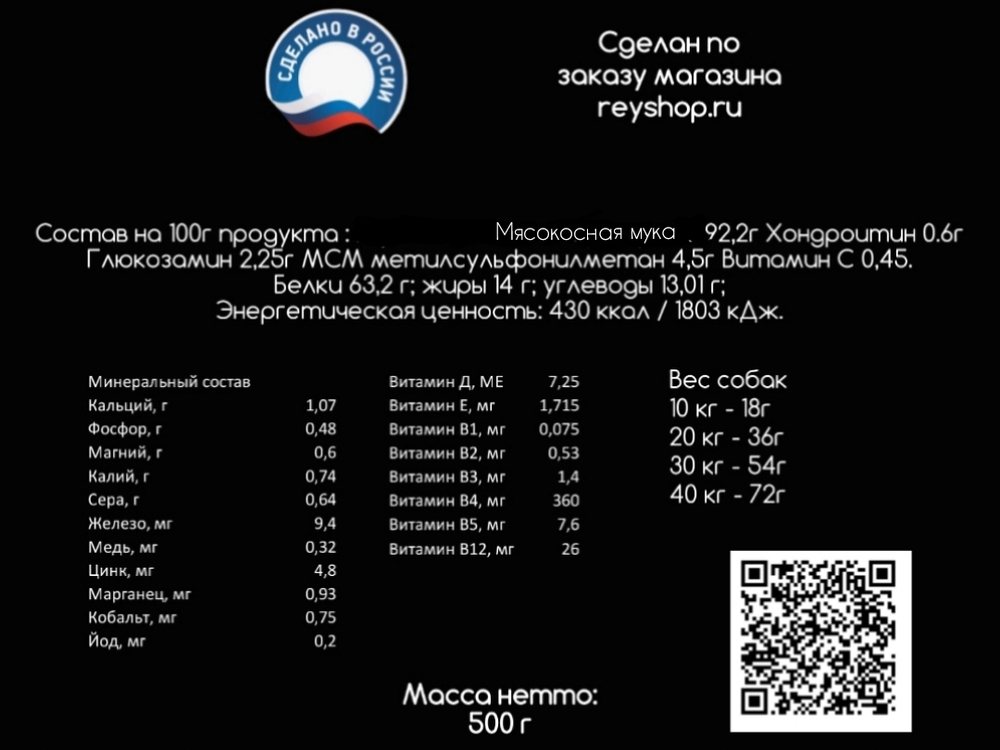 Протеиновая добавка для наращивания мышечной массы у собак