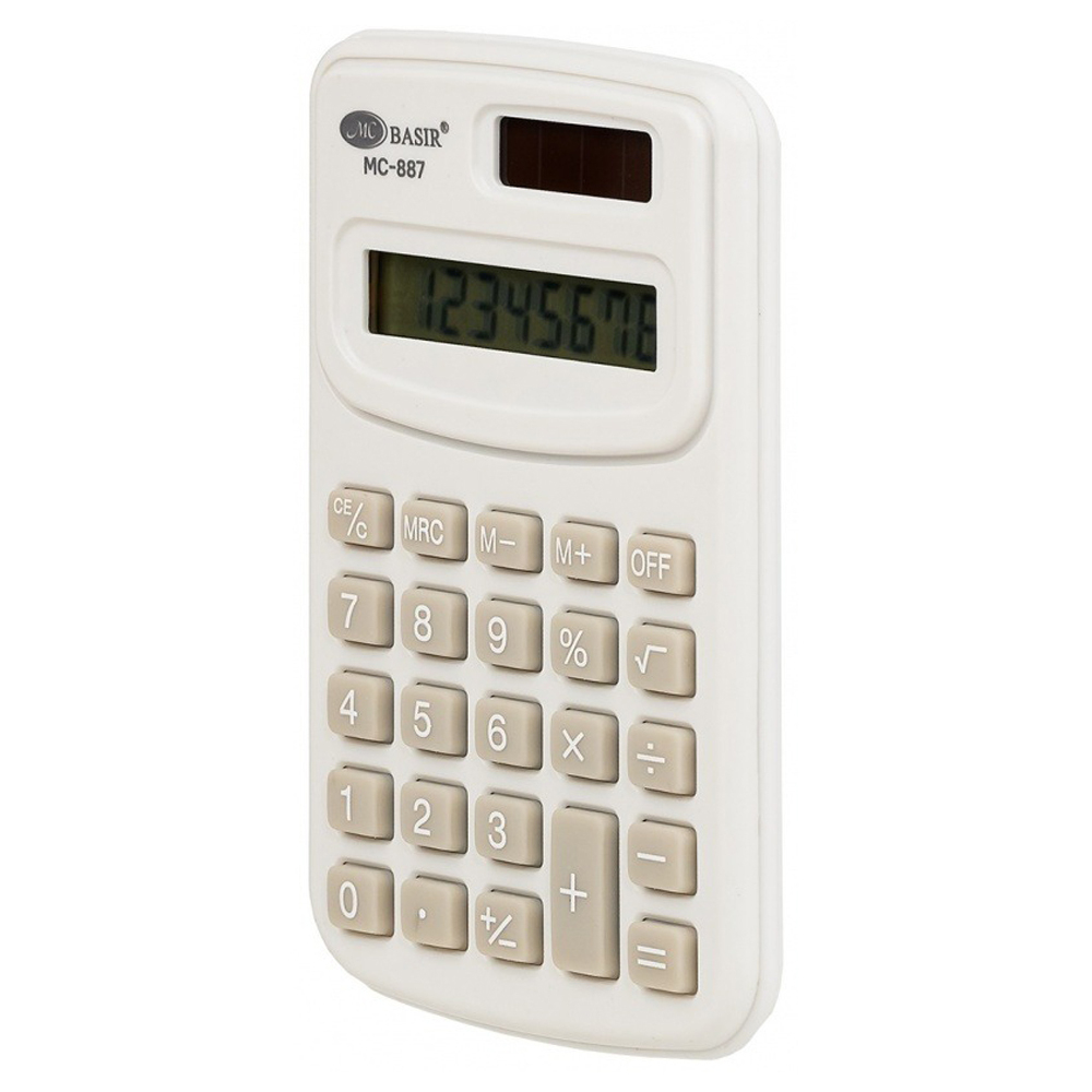 Калькулятор карманный Basir 8 Bit, двойное питание, 8-разрядный, размер 9,7*6*0,8 см
