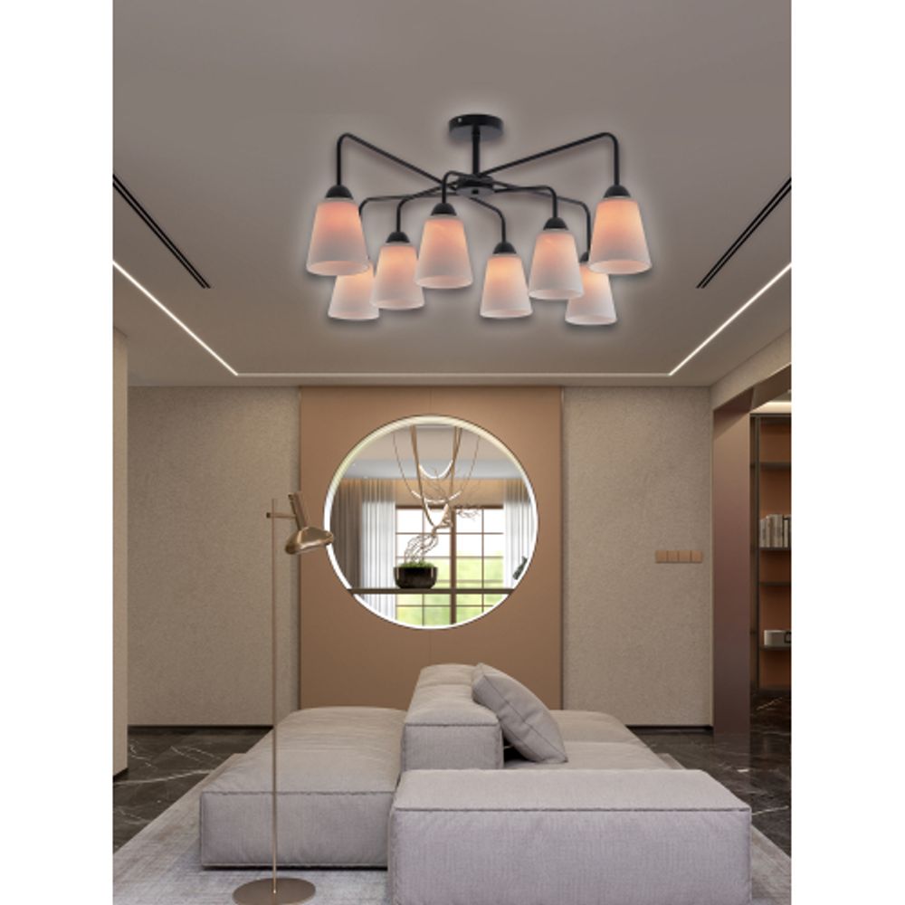 Люстра Rivoli Jodie 9190-308 8хЕ27 60 Вт модерн | Rivoli