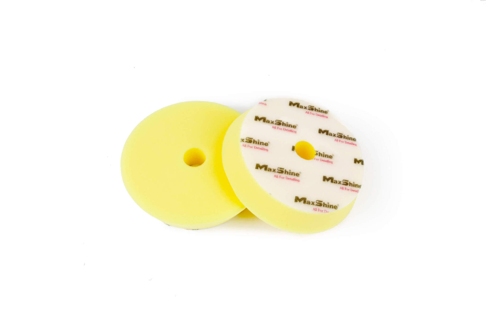 High pro Поролоновый полировальный круг MaxShine, 130-155*30 мм, полирующий мягкий, желтый, 2022155Y
