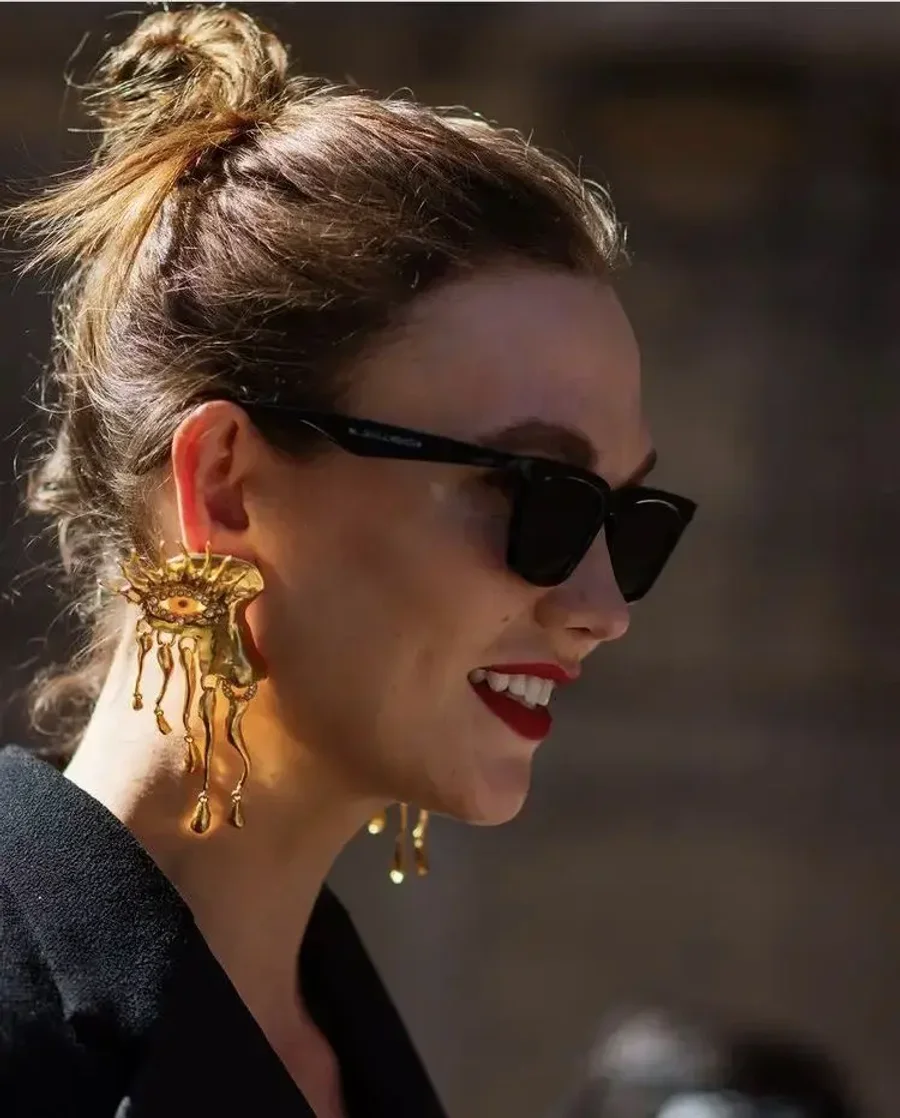 Серьги Око, Золотые