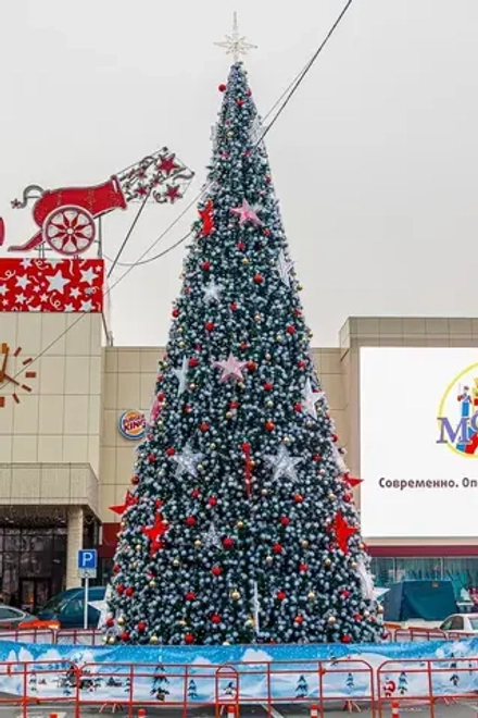 Уличная сосна Уральская зеленая с белыми кончиками 8 м., каркасная, Леска, Green Trees (GT8URLESWK)