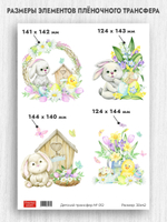 Трансфер для декупажа переводной рисунок для поверхностей детский 012