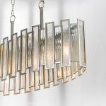 712164 Люстра AGAVE 6х40W E27 СЕРЕБРО С ПАТИНОЙ/ПРОЗРАЧНЫЙ