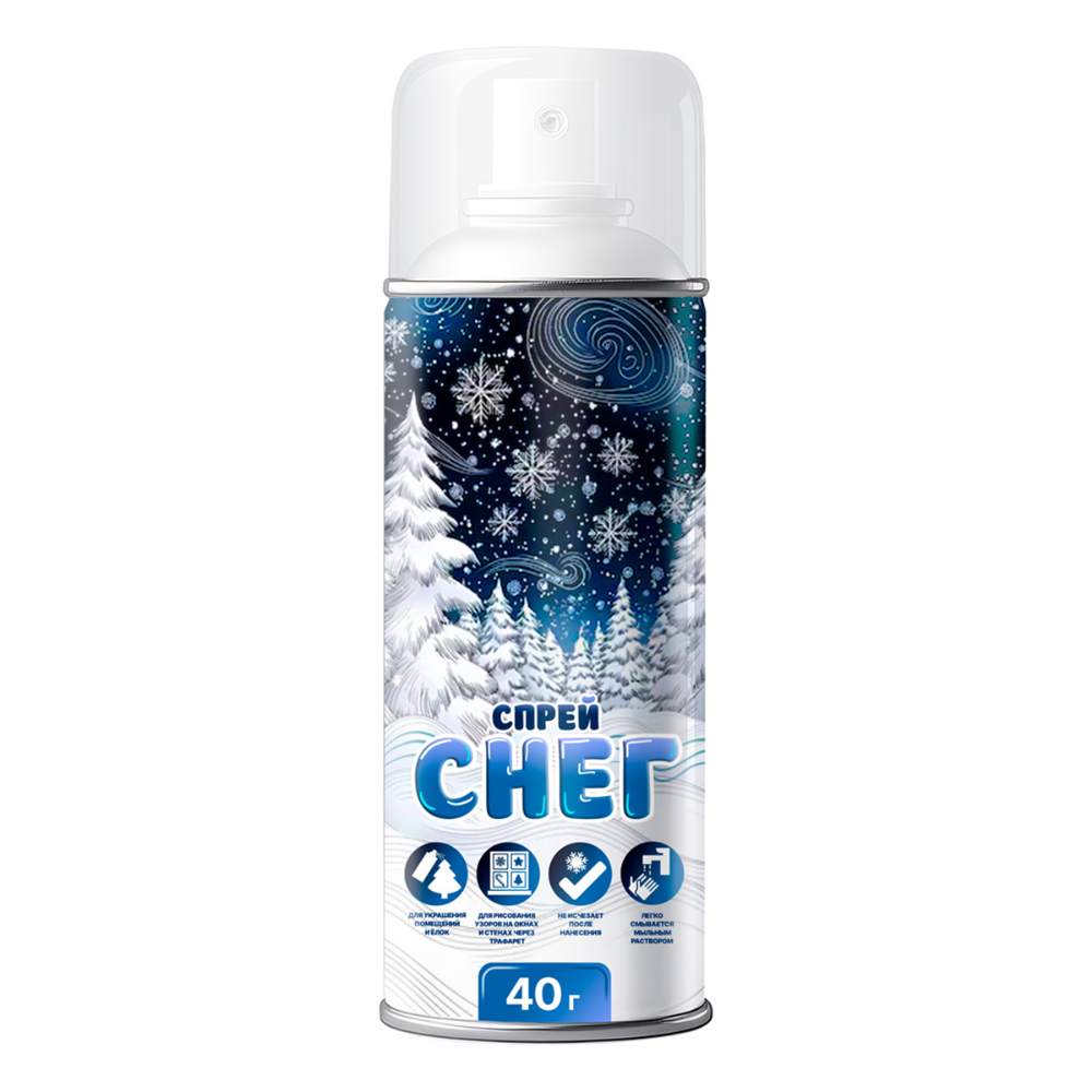 Спрей-снег нетающий